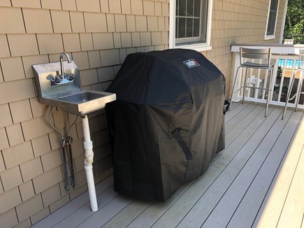 Eastham Cape Cod vacation rental - New Weber grill, sink and pro grilling utensils