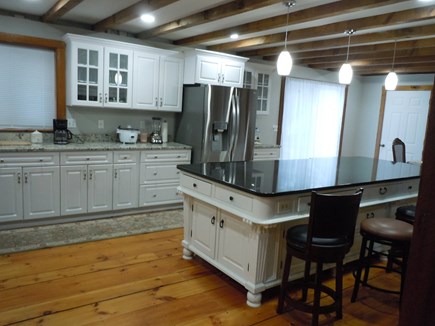 Hyannis Cape Cod vacation rental - Chefs' kitchen with large center island.