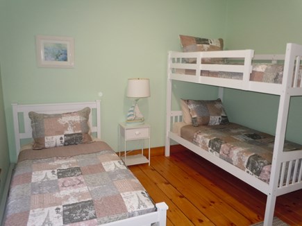 Hyannis Cape Cod vacation rental - Third bedroom with 3 twin beds.