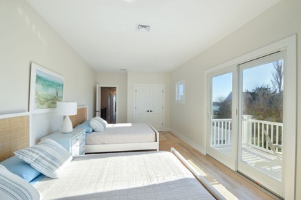 Falmouth  Cape Cod vacation rental - Two queen beds with a balcony with a waterview.
