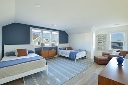 Falmouth  Cape Cod vacation rental - Waterview bedroom with two double beds and single trundle