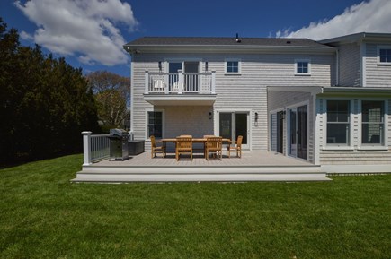 Falmouth  Cape Cod vacation rental - Grill outside on beautiful deck overlooking private yard
