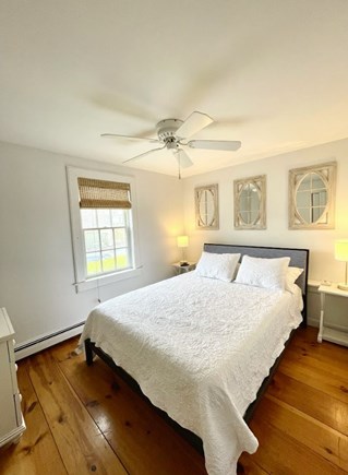 Mashpee, Maushop Village Cape Cod vacation rental - Bedroom has a queen bed, closet, and small dresser