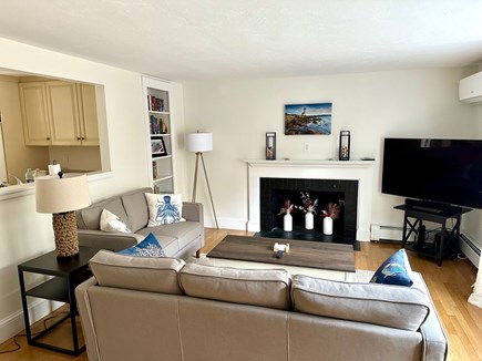 Osterville Cape Cod vacation rental - Main floor living room opens up to kitchen.