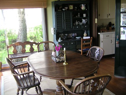 East Dennis Cape Cod vacation rental - Dining area, kitchen to right
