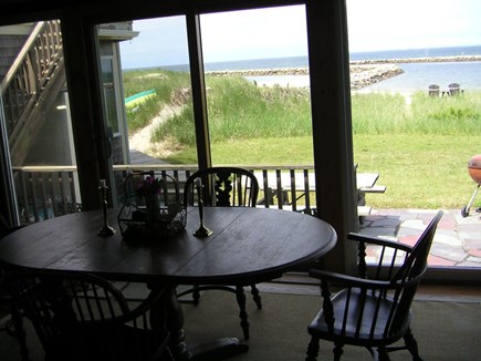 East Dennis Cape Cod vacation rental - Dining area and view