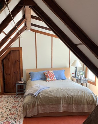 Wellfleet Cape Cod vacation rental - Sunny Bedroom with Queen bed, window a/c