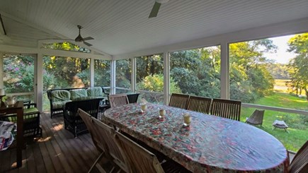Truro Cape Cod vacation rental - Screen Porch overlooking the River
