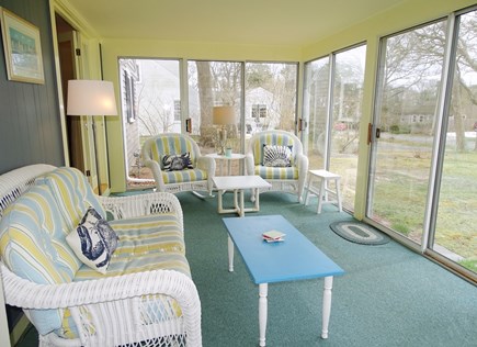 South Yarmouth Cape Cod vacation rental - Lovely 3 season porch overlooking back yard