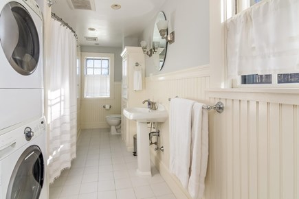 Barnstable Cape Cod vacation rental - Second level bath and laundry