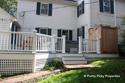 Barnstable Cape Cod vacation rental - Hot tub on back deck