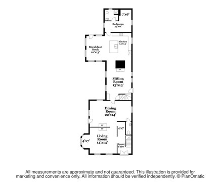 Barnstable Cape Cod vacation rental - Main Level Floor plan