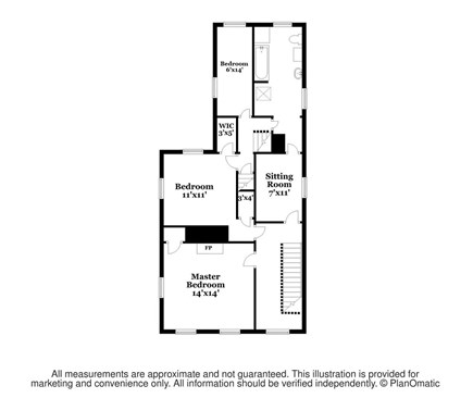 Barnstable Cape Cod vacation rental - Second Level Floor Plan