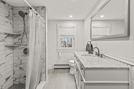 Chatham Cape Cod vacation rental - Luxurious first floor bathroom with a walk in shower