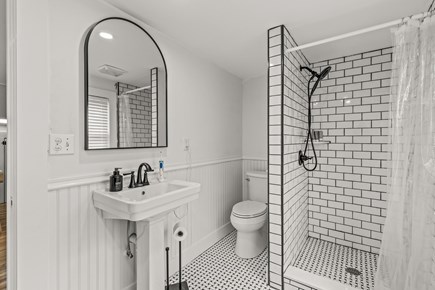 Chatham Cape Cod vacation rental - Contemporary second floor bathroom with a walk in shower