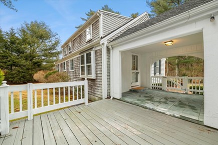 Cotuit Cape Cod vacation rental - Outdoor deck facing to the backyard