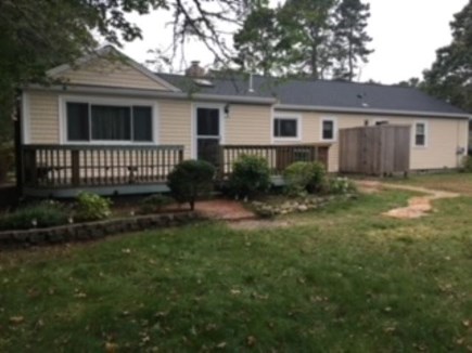 South Dennis Cape Cod vacation rental - Large Rear yard with Deck and outside Shower