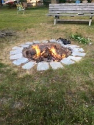 South Dennis Cape Cod vacation rental - Outside fire pit ( Bring your own wood)
