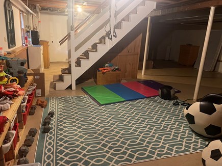 Yarmouthport Cape Cod vacation rental - Playroom in finished basement