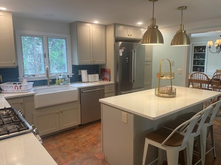 Yarmouthport Cape Cod vacation rental - New Kitchen with breakfast island