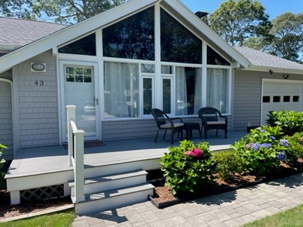 Falmouth Cape Cod vacation rental - New front porch, beautiful Hydrangeas!