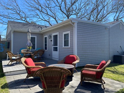 West Yarmouth Cape Cod vacation rental - Deck off master bedroom with gas fire pit