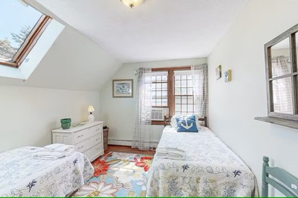 Barnstable, Hyannis Cape Cod vacation rental - A light-filled 3rd bedroom upstairs features two twin beds.
