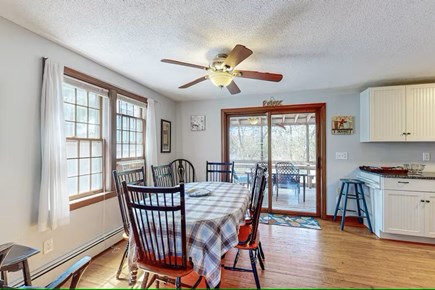 Barnstable, Hyannis Cape Cod vacation rental - A bright dining area offering seating for six to eight people.