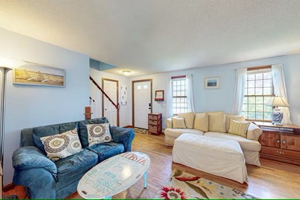 Barnstable, Hyannis Cape Cod vacation rental - A comfy love seat and couch offer seating for 6, and there’s a TV