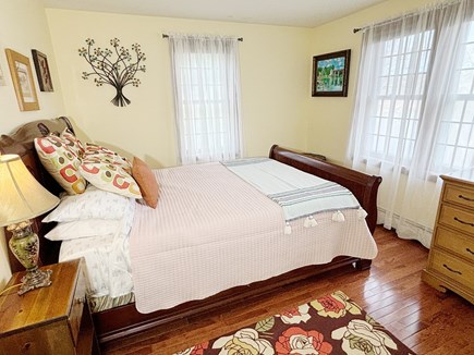 Barnstable, Hyannis Cape Cod vacation rental - 2nd bedroom has a queen bed and large windows overlooking pond