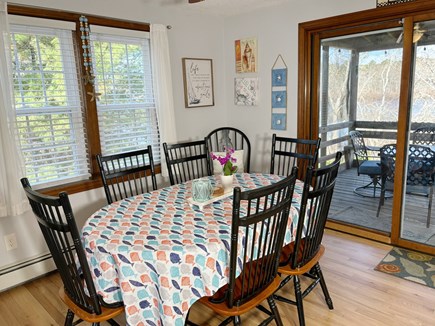 Barnstable, Hyannis Cape Cod vacation rental - A bright dining area offering seating for six to eight people.