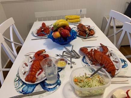 Orleans Cape Cod vacation rental - Lobster night at the cottage