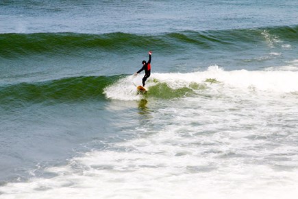 Orleans Cape Cod vacation rental - Surfing on Nauset Ocean beach