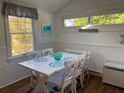 Orleans Cape Cod vacation rental - Open dining area with cathedral ceiling and skylight