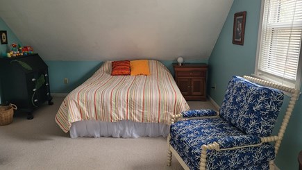Centerville Cape Cod vacation rental - 2nd floor guest BR, with a queen bed and two twin beds.
