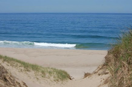 Truro Cape Cod vacation rental - Entrance to ocean beach .4 mile walk from house