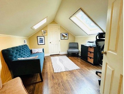 Barnstable, Centerville, MA Cape Cod vacation rental - Office with seating area and skylight!