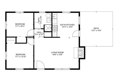 Dennis Port Cape Cod vacation rental - Floor plan of cottage