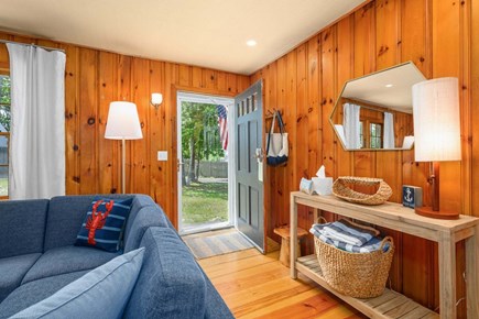 Dennis Port Cape Cod vacation rental - Entry of the home with plenty of towels for the beach.