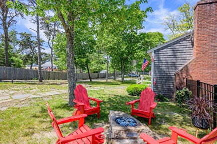 Dennis Port Cape Cod vacation rental - Firepit in backyard