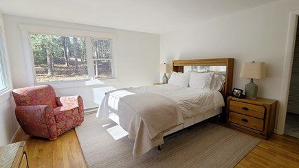 Wellfleet Cape Cod vacation rental - First floor primary bedroom with queen and ensuite bathroom