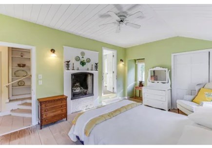 Wellfleet/Truro border Cape Cod vacation rental - Master bedroom in main house