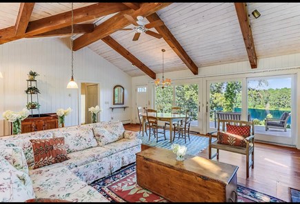 Wellfleet/Truro border Cape Cod vacation rental - Main house living room