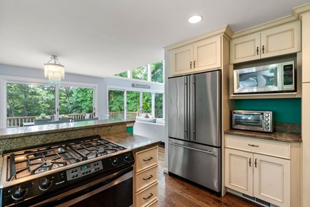 Mashpee Cape Cod vacation rental - Double door refrigerator and stainless steel appliances