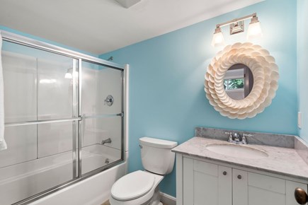 Mashpee Cape Cod vacation rental - Full bathroom with a tub and shower