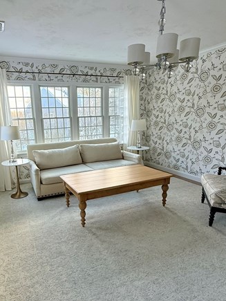 Sandwich, Sandy Neck  Cape Cod vacation rental - Living room - new sofa, chairs and lamps coming soon!