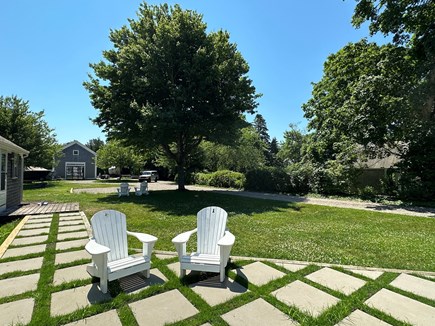 Chatham Cape Cod vacation rental - Pavers with grass for flexible seating area configurations.