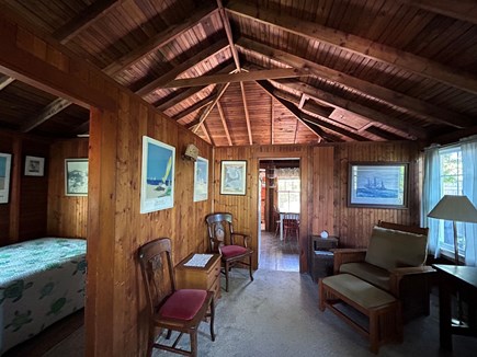 Brewster  Cape Cod vacation rental - The rooms are open with no ceilings.