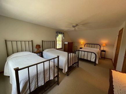 Eastham Cape Cod vacation rental - Second floor bedroom with a full and 2 twin beds.