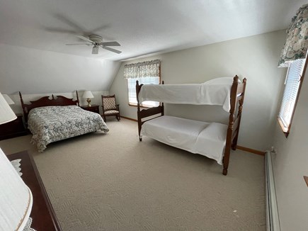 Eastham Cape Cod vacation rental - Second floor bedroom with full and twin bunk beds.